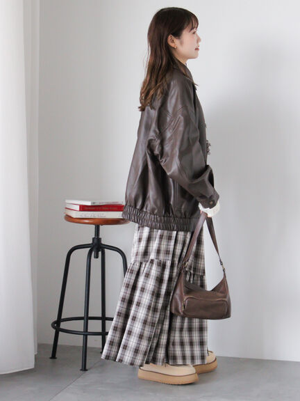 エコレザージャケット（ブラック/モカ/ブラウン）｜ehka sopo（エヘカソポ）通販