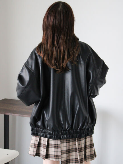 エコレザージャケット（ブラック/モカ/ブラウン）｜ehka sopo（エヘカソポ）通販