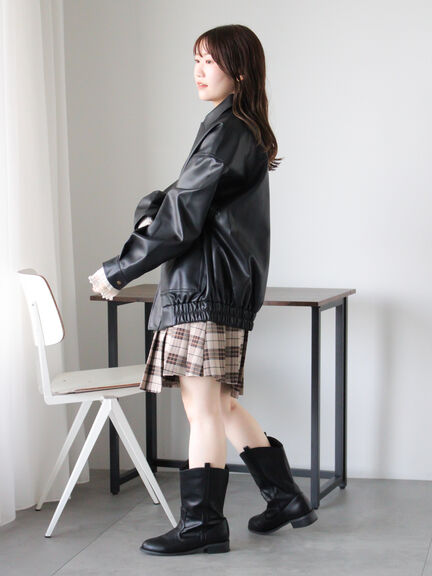 エコレザージャケット（ブラック/モカ/ブラウン）｜ehka sopo（エヘカソポ）通販