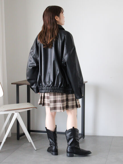 エコレザージャケット（ブラック/モカ/ブラウン）｜ehka sopo（エヘカソポ）通販