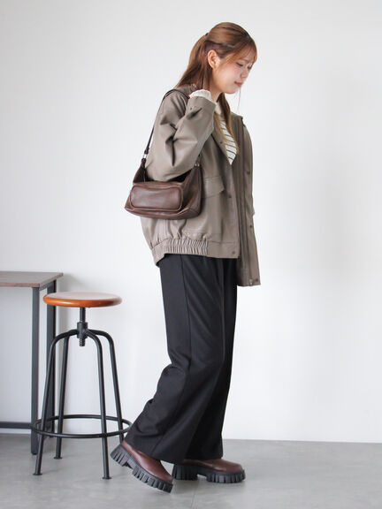 エコレザージャケット（ブラック/モカ/ブラウン）｜ehka sopo（エヘカソポ）通販