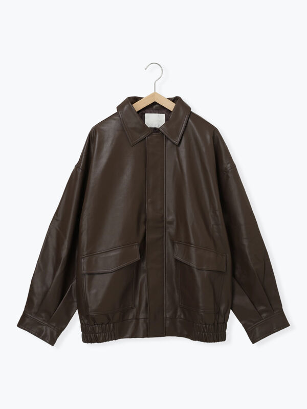セール】 エコレザージャケット（ブラック/モカ/ブラウン/アウター