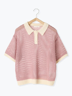 新品、未着用【Bicolor Knit Polo（バイカラーニットポロ）】 ONCILY（オンシェリー）の「BICOLOR KNIT POLO / バイカラー