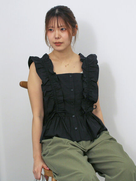 FEELCYCLEトップス2枚セット Sサイズ 黒 ベージュ トップス(ブラック/黒系)｜レディースファッション通販のCAN