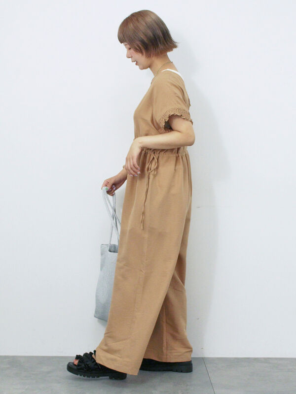 Vネックオールインワン　ehka sopo ehka sopo｜Vネックオールインワン | Rakuten Fashion(楽天