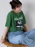 バンドプリントTシャツ（オフホワイト/チャコールグレー/グリーン/ブルー）｜ehka sopo（エヘカソポ）通販