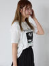 バンドプリントTシャツ（オフホワイト/チャコールグレー/グリーン/ブルー）｜ehka sopo（エヘカソポ）通販