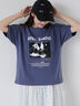 バンドプリントTシャツ（オフホワイト/チャコールグレー/グリーン/ブルー）｜ehka sopo（エヘカソポ）通販
