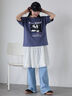 バンドプリントTシャツ（オフホワイト/チャコールグレー/グリーン/ブルー）｜ehka sopo（エヘカソポ）通販