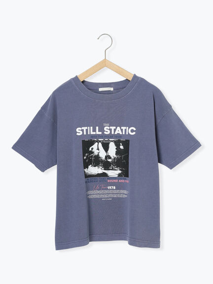 バンドプリントTシャツ（オフホワイト/チャコールグレー/グリーン/ブルー）｜ehka sopo（エヘカソポ）通販