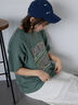 ロゴプリントオーバーサイズTシャツ（オフホワイト/チャコールグレー/ミント/サックスブルー）｜ehka sopo（エヘカソポ）通販