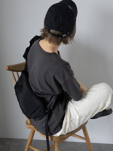 ロゴプリントオーバーサイズTシャツ（オフホワイト/チャコールグレー/ミント/サックスブルー）｜ehka sopo（エヘカソポ）通販