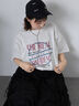 ロゴプリントオーバーサイズTシャツ（オフホワイト/チャコールグレー/ミント/サックスブルー）｜ehka sopo（エヘカソポ）通販