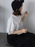 ロゴプリントオーバーサイズTシャツ（オフホワイト/チャコールグレー/ミント/サックスブルー）｜ehka sopo（エヘカソポ）通販