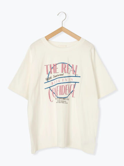 ロゴプリントオーバーサイズTシャツ（オフホワイト/チャコールグレー/ミント/サックスブルー）｜ehka sopo（エヘカソポ）通販