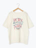 ロゴプリントオーバーサイズTシャツ（オフホワイト/チャコールグレー/ミント/サックスブルー）｜ehka sopo（エヘカソポ）通販