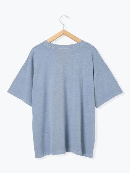 ロゴプリントオーバーサイズTシャツ（オフホワイト/チャコールグレー/ミント/サックスブルー）｜ehka sopo（エヘカソポ）通販