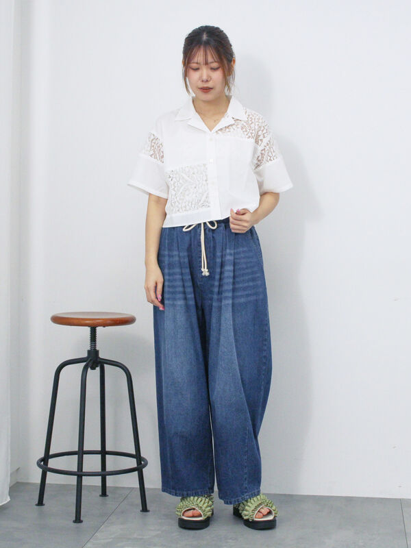 パンツ ayaka ZUCCa / PO ハイパーストレッチデニム / パンツ(S navy(13