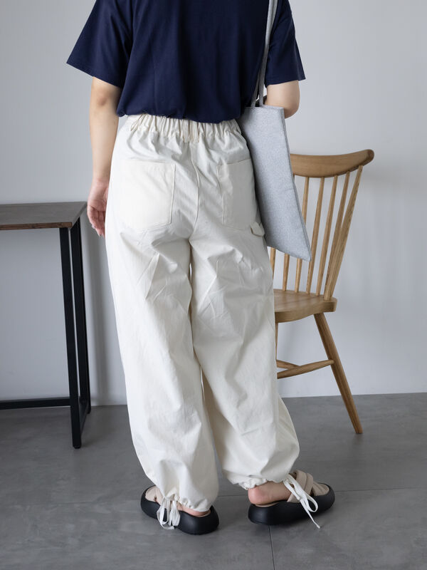 セール】 ◎裾ドロストペインターパンツ（ブラック/カーキ/キナリ