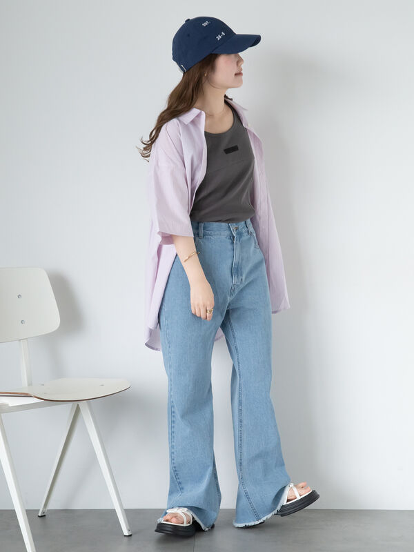 【直営・関税送料込】フレアジーンズ 楽天市場】SALE 10%OFF SOMETHING サムシング ストレッチデニム