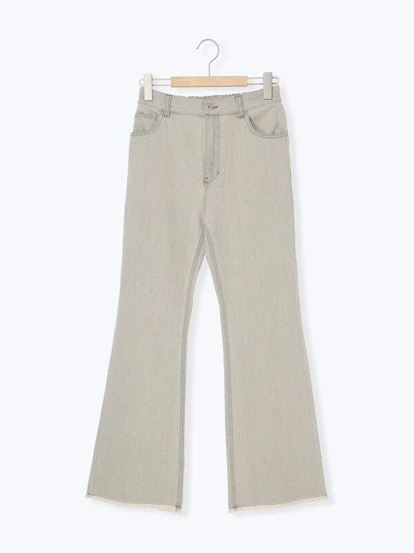 【希少】Yves Saint Laurent フレアパンツ デニム グレー サンローラン(SAINT LAURENT)サンローラン デニムパンツ デニム