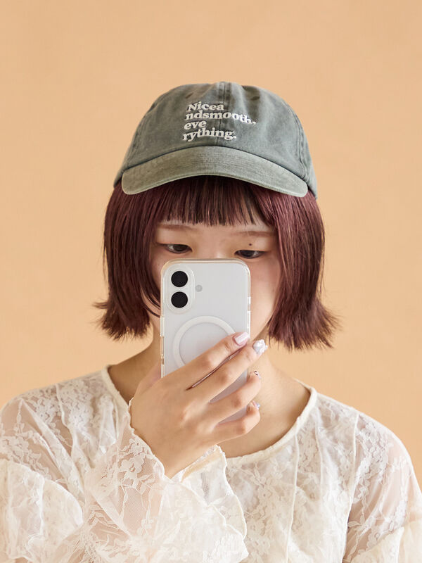 セール】 ウォッシュ加工刺繍キャップ（ブラック/ブラウン/グリーン