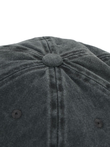 ウォッシュ加工刺繍キャップ（ブラック/ブラウン/グリーン）｜ehka sopo（エヘカソポ）通販