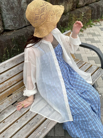 ブラウス シャツ Canty Open Collar Bird Printed SS Shirt レディース Canty Open Collar Bird Printed SS Shirt | Saturdays NYC Japan