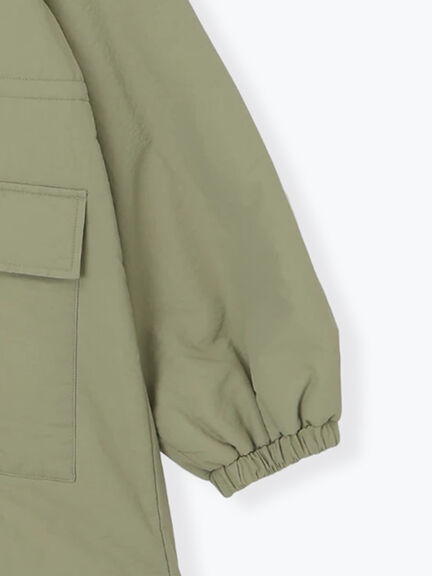 襟ボア中綿ジャケット（ブラック/カーキ/キナリ）｜ehka sopo（エヘカソポ）通販