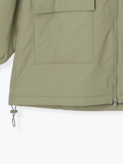 襟ボア中綿ジャケット（ブラック/カーキ/キナリ）｜ehka sopo（エヘカソポ）通販