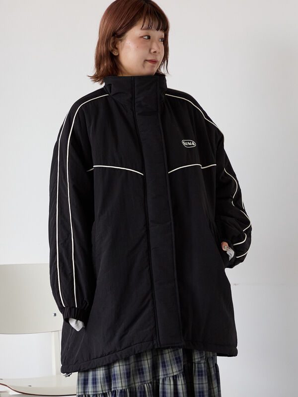 期間限定】 配色ラインモンスタージャケット（グレー/ブラック/ブルー