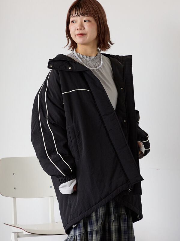 セール】 配色ラインモンスタージャケット（グレー/ブラック/ブルー