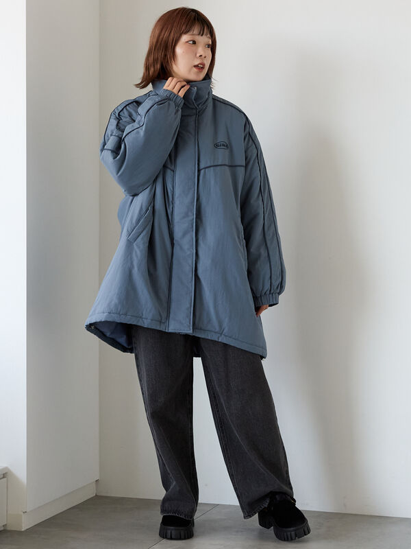 配色ラインモンスタージャケット（グレー/ブラック/ブルー/アウター