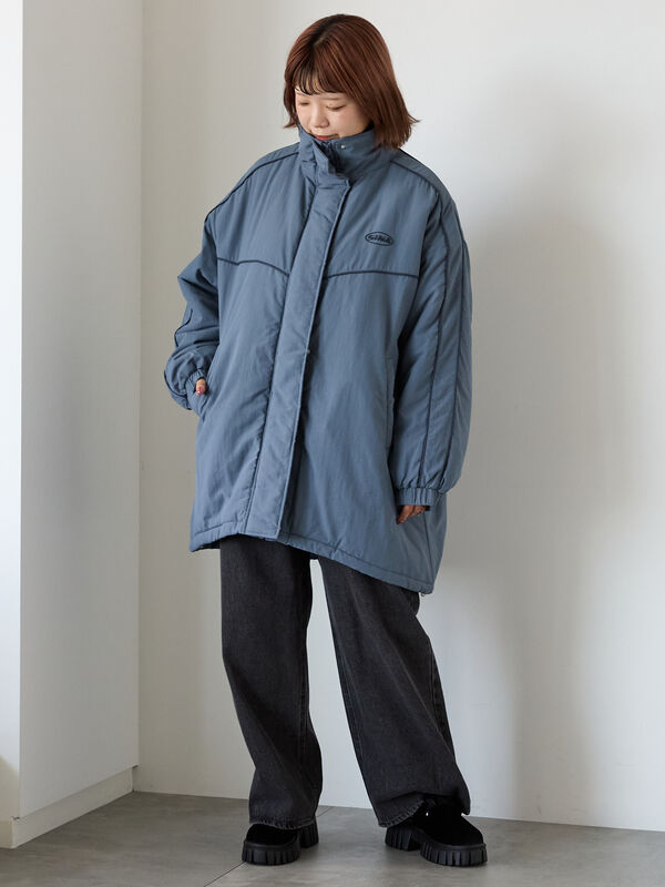 セール】 配色ラインモンスタージャケット（グレー/ブラック/ブルー