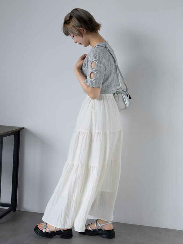 エポカ　ティアードスカート シアーシャーリング ティアードスカート（M5S36340＿＿