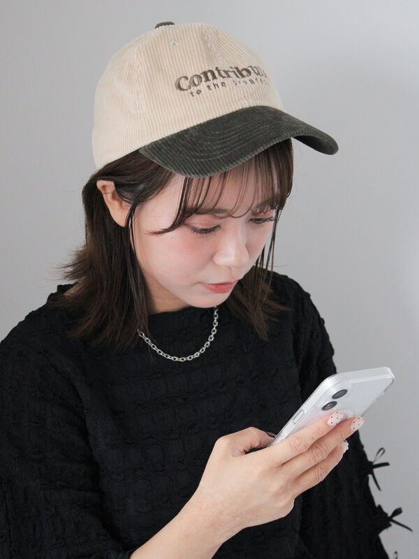 ウォッシュ加工コーデュロイキャップ（ベージュ）｜ehka sopo（エヘカソポ）通販