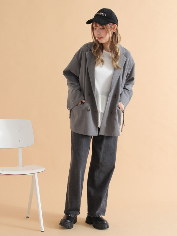 セール】 ウォッシュ加工コーデュロイキャップ（グレー/ブラック