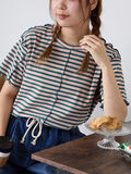 配色メローボーダーTシャツ（ピンク）｜ehka sopo（エヘカソポ）通販