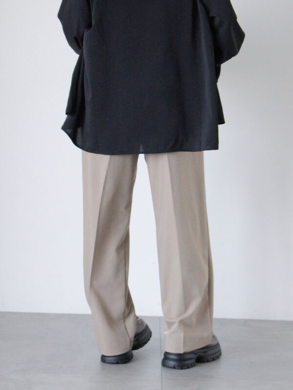 セール】 センタープレスツータックスラックス（グレー/ブラック/モカ