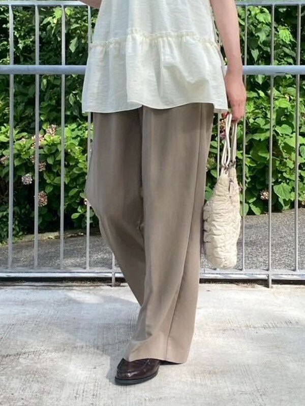 セール】 センタープレスツータックスラックス（グレー/ブラック/モカ