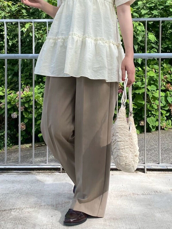 セール】 センタープレスツータックスラックス（グレー/ブラック/モカ