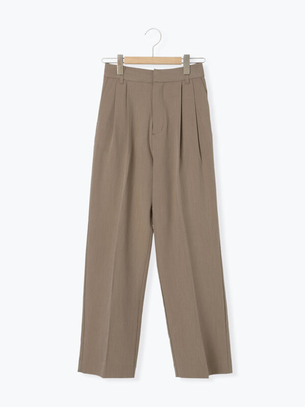 セール】 センタープレスツータックスラックス（グレー/ブラック