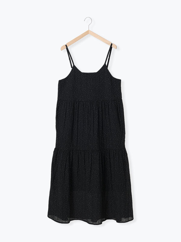 セール】 ◎ドットキャミワンピース（オフホワイト/ブラック/レッド