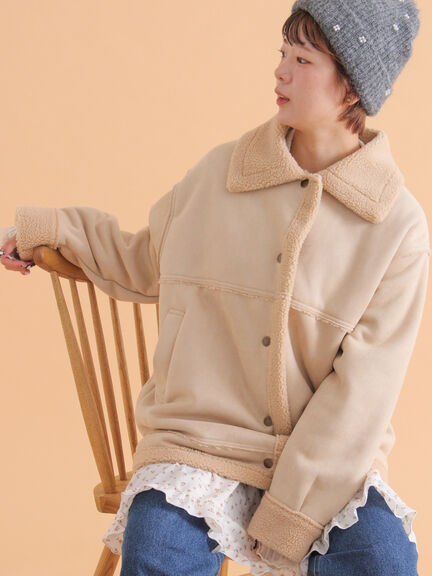 エコムートンジャケット（ベージュ/モカ/ブラウン）｜ehka sopo（エヘカソポ）通販