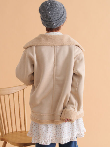 エコムートンジャケット（ベージュ/モカ/ブラウン）｜ehka sopo（エヘカソポ）通販