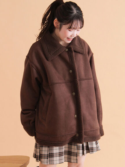 エコムートンジャケット（ベージュ/モカ/ブラウン）｜ehka sopo（エヘカソポ）通販