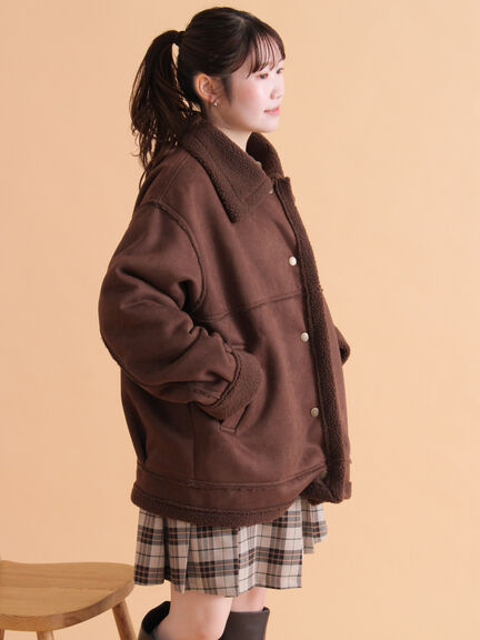 エコムートンジャケット（ベージュ/モカ/ブラウン）｜ehka sopo（エヘカソポ）通販