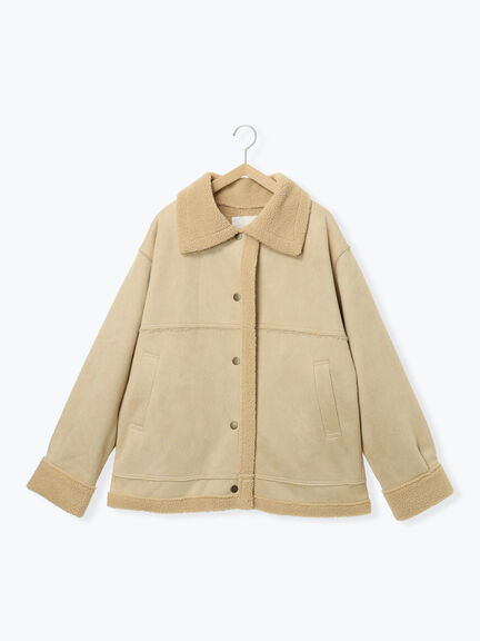 エコムートンジャケット（ベージュ/モカ/ブラウン）｜ehka sopo（エヘカソポ）通販