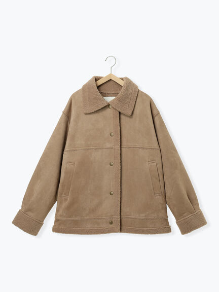 エコムートンジャケット（ベージュ/モカ/ブラウン）｜ehka sopo（エヘカソポ）通販