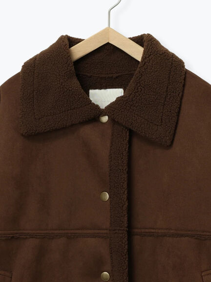 エコムートンジャケット（ベージュ/モカ/ブラウン）｜ehka sopo（エヘカソポ）通販